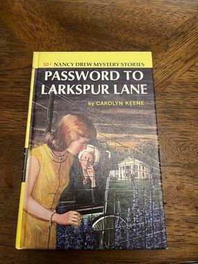 Password to Larkspur Lane by Carolyn Keene - Yellow & Brown Cover